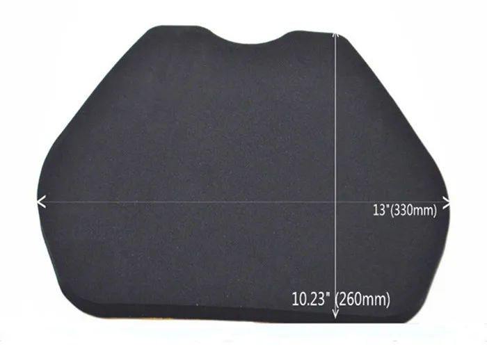 Motorcycle Racing Foam Seat Pad Adhesive Black Universal Fit