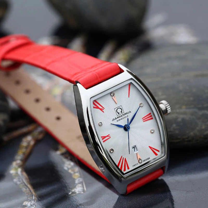 Switzerland Luxury Brand Watch Women Carnival Japan Quartz Women Watches Waterproof Colors Genuine Leather reloj hombre C8823-4