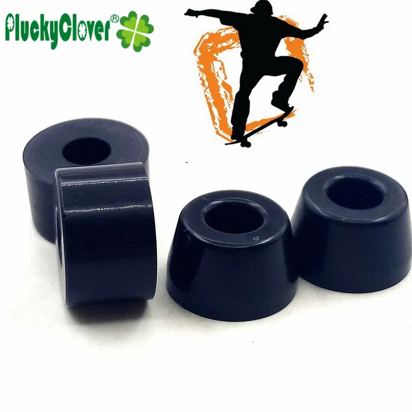 1set Skateboard Truck Kingpin PU Bushing Cone Bushing 85a Black Longboard Bridge Truck PU Cushioner Penny board PU High Rebound