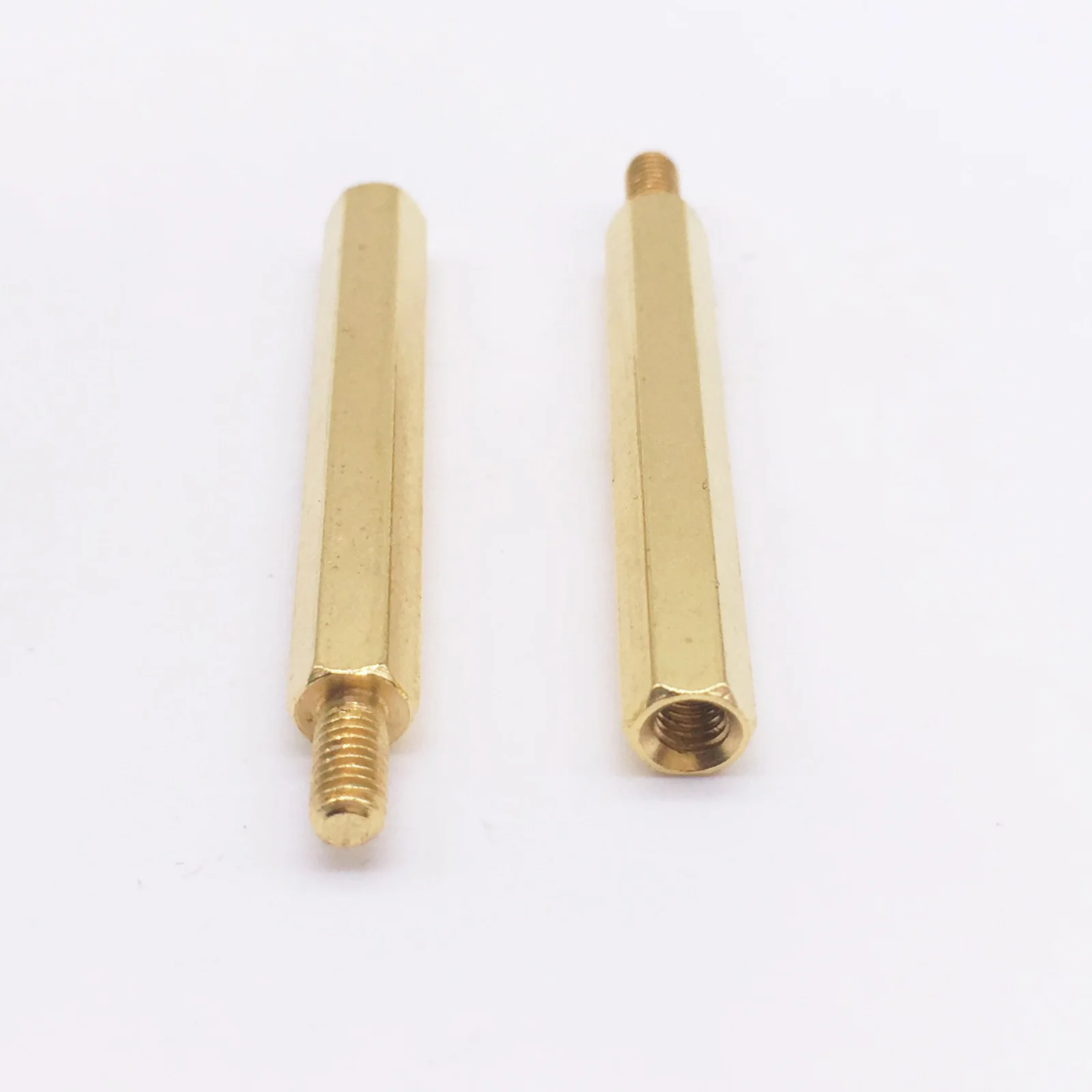 

M3x25+6 Spacer Screws Hex Standoff Nuts Male to Female Brass Golden Pack 100
