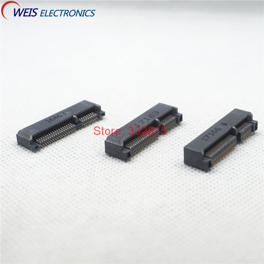 50PCS MINI PCIE PCI-E Connector Msata Socket 52PINS Height: 4.0mm 5.2mm 5.6mm ROHS