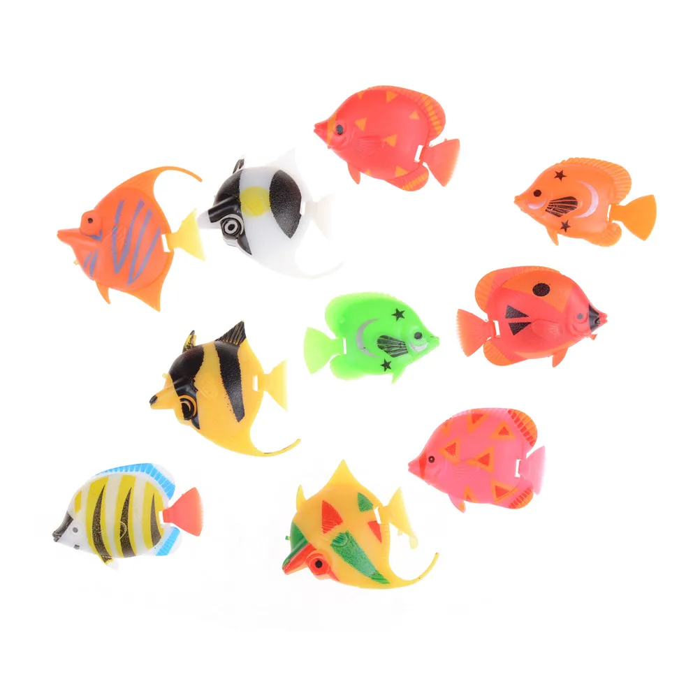 Learning & Education Bath Toy Baby Toys Fish For Fishing Tank Decorating Fish Kids Bathtime toy Classic Toys Random Color