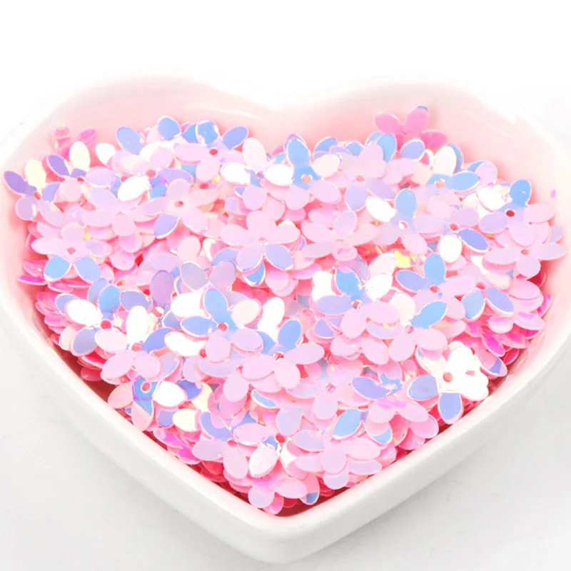 10g Stereoscopic Flower Sequins Multicolor Paillettes Sewing Craft Children DIY Garment Accessory Decorations 10mm