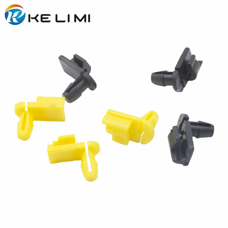 KE LI MI Nylon Clips Fasteners Car Vehicle Door Lock Rod Retainer Moulding Clip Black Yellow White Snaps Buckle