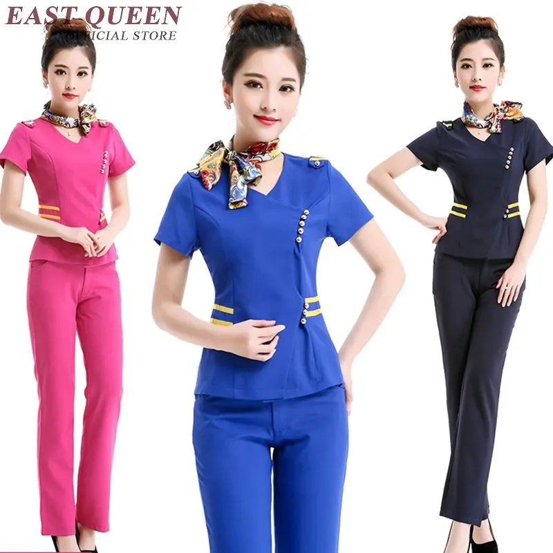 Work wear uniform for women spa uniform female nurses accessories for hospital DD021 C