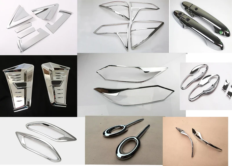 For honda hrv 2016 chrome kit chrome accessories suitable FOR Honda hrv / vezel 2015 2016 plate decorative molding trim 28pcs