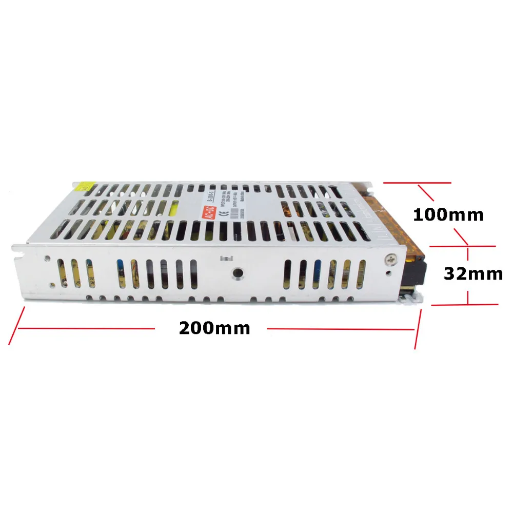 Jiaderui Ultra Thin AC 110V 220V to DC 5V  Power Supply 40A 200W Adapter for LED Strip Lighting 3528 5050 5630 5730