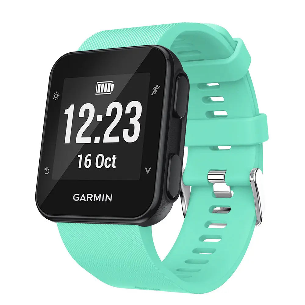 Warna-warni Penggantian Gelang untuk Garmin Forerunner 35 / 30 Watch Band Tali Pergelangan Tangan Correa Gelang Tali Smart Watchband Sabuk