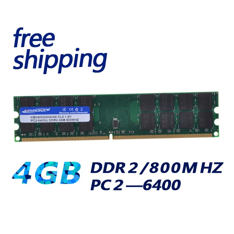 KEMBONA Brand New 4GB DDR2 PC2-6400 800MHz For Desktop PC DIMM Memory RAM 240 pins For A-M-D System