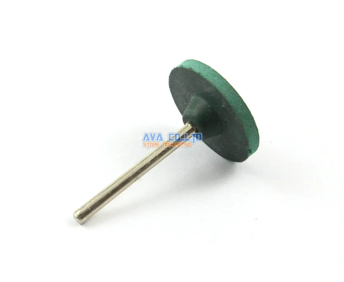 20 Pieces 25x3mm Green Mounted Rubber Polishing Point Grinding Wheel 3mm Shank