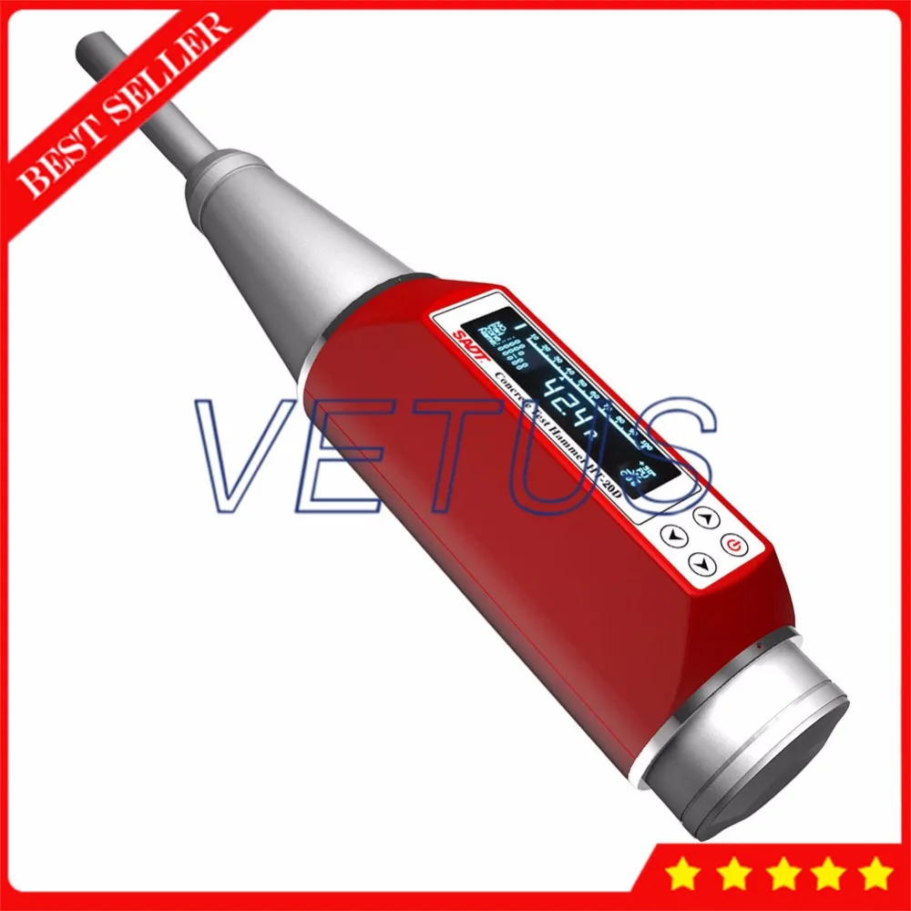 High Contrast OLED Display Digital Mortar Test Hammer with USB2.0 Communication 4000 Concrete Structures Data Hold