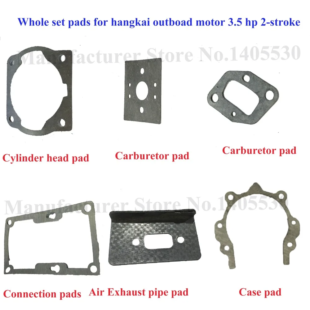 

Original Spare Parts Gaskets 6 Pieces For Hangkai 3.5hp 2 Stroke Boat Engine