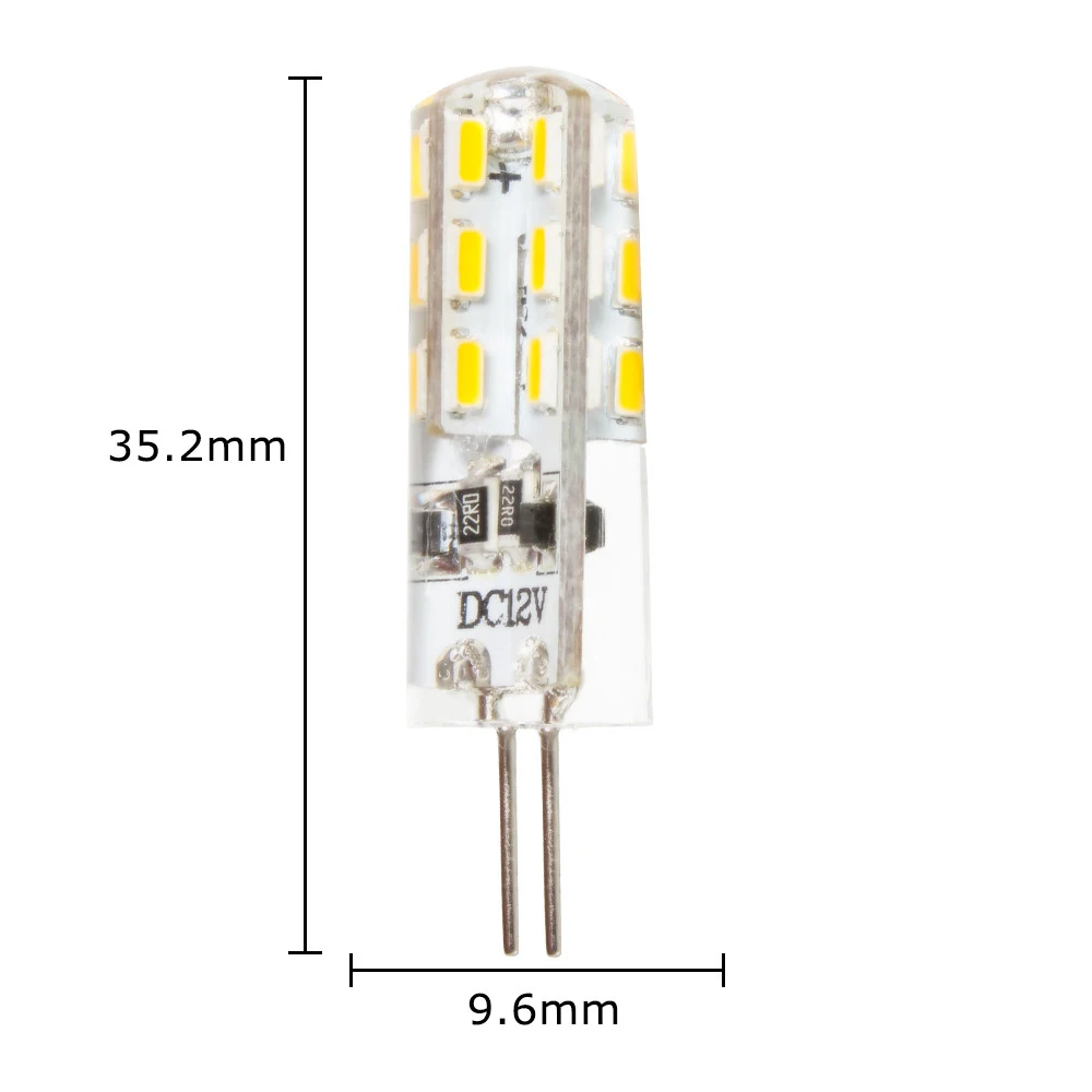 10ชิ้น/ล็อต G4 DC12V AC220V 2W หลอดไฟ LED 24ดวง SMD 3014โคมไฟข้าวโพด Led สำหรับโคมไฟคริสตัล LED spotlight หลอดไฟสีขาวเย็น