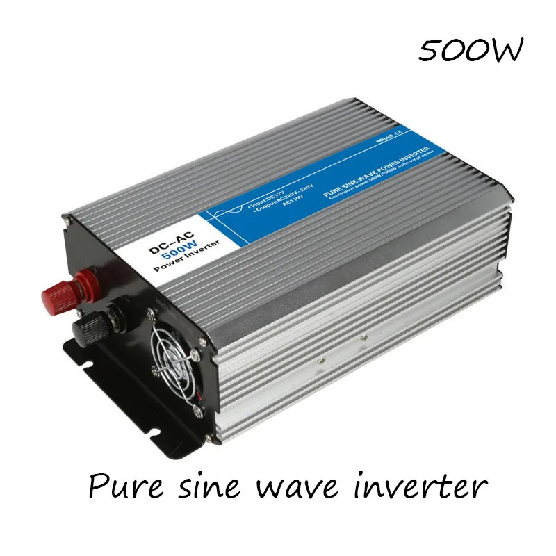 DC-AC 500W Pure Sine Wave Inverter 12V To 220V Converters Voltage Off Grid Electric Power Supply LED Digital Display USB China