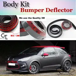 Bumper Lip Deflector Lips For Citroen DS3 DS 3 2009~2015 Front Spoiler Skirt For TopGear Fans Car Tuning View / Body Kit / Strip