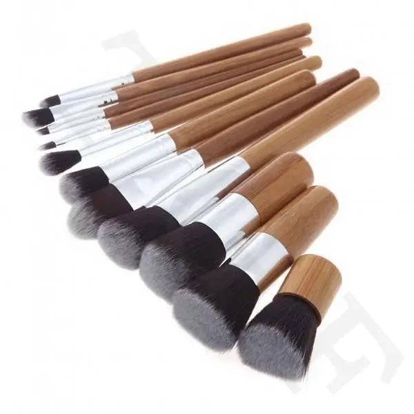 11Pcs Wood Handle Makeup Cosmetic Soft Eyeshadow Foundation Concealer Brush Set Brushes Beauty Tool 20sets/Lot