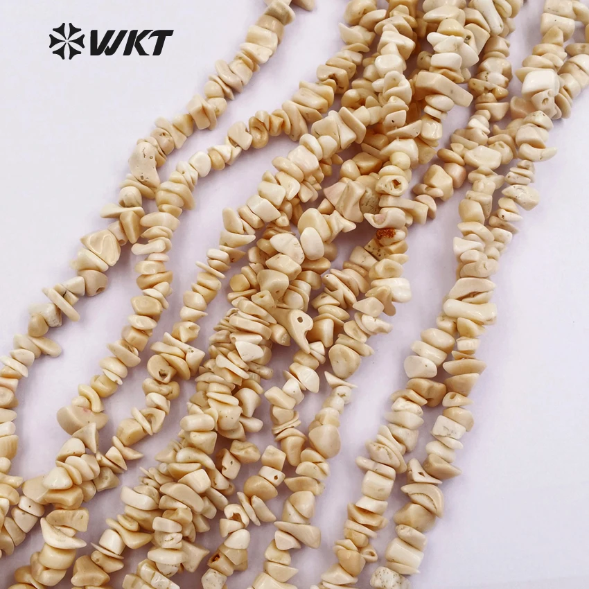 

WT-G255 WKT Wholesale Unique Top Fashion High Quality Natural White Coral String Loose Stone with Simple For Women Jewelry