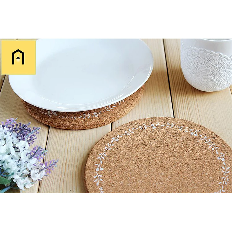 Mantel Individual de madera suave para mesa de comedor, posavasos de estilo Zakka de Japón, de alta calidad, para taza y taza, 1 unidad