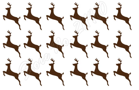 Christmas Decor 42 Reindeer Stickers Invitation Seals Party Winter Window sticker Envelope Seal Removable vinyl Wall Decal B324