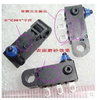 5PCS D2HW D2HW-C201H micro switch  D2HW-EL291H  D2FW-G272M  272M Waterproof subminiature belt line