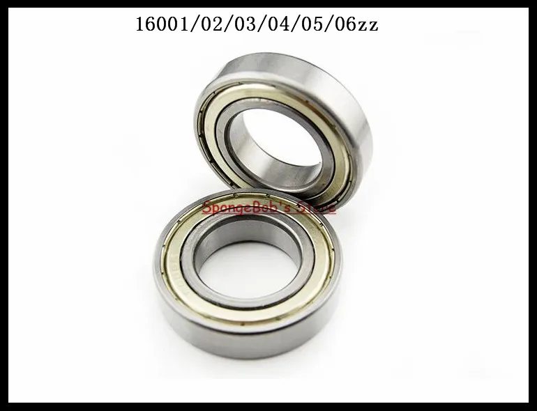 6-15pcs/Lot 16001ZZ / 16002ZZ / 16003ZZ / 16004ZZ / 16005ZZ / 16006ZZ Metal Shielded Deep Groove Ball Bearing