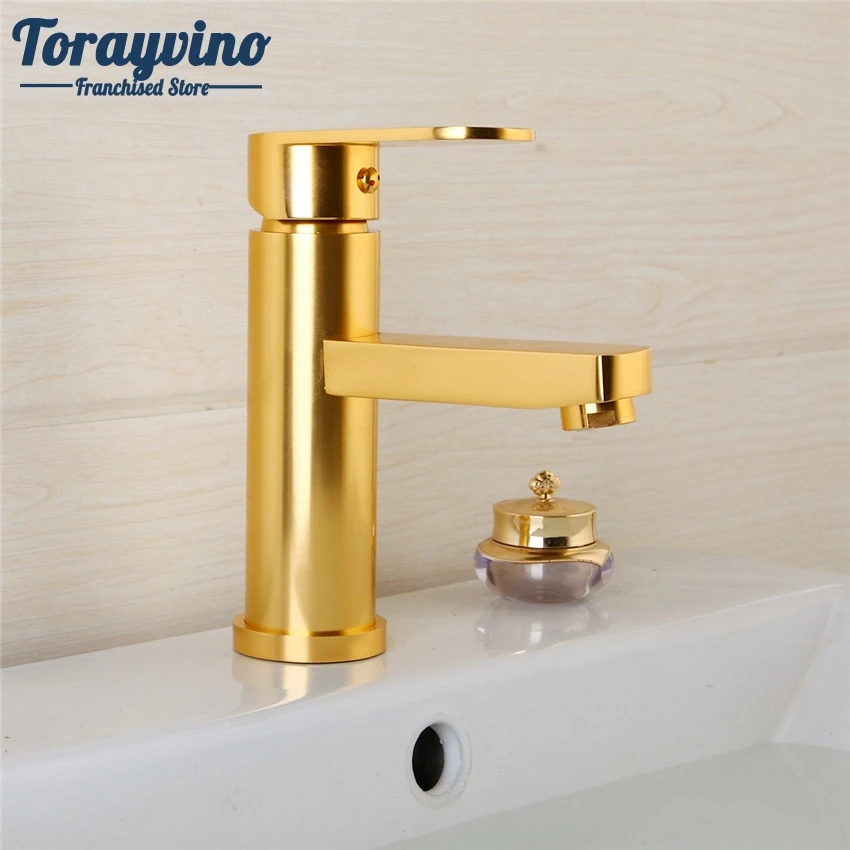 

Torayvino bath room faucet basin torneira banheiro bronze Space Aluminium Metal Materials Single Handle Hot & Cold Mixer Faucet