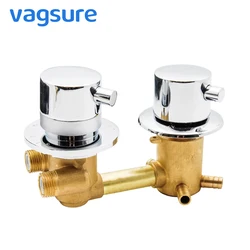 Thermostatic Shower Faucets 2/3/4 Outlet 10cm /12.5cm Intubation Brass Mixing Valve Tap Temperature Mixer Control Bathroom