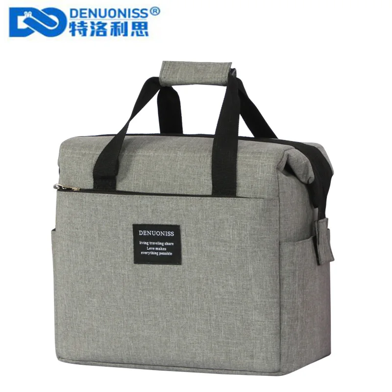 DENUONISS Insulated Lunch Bag For Men High Quality Aluminum Foil Thermal Bolus Thermal Bag Food Lunch Box Bag Bolsa Picnic