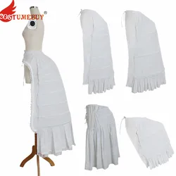 CostumeBuy-vestido de novia de la guerra Civil victoriana para mujer, enagua de crinolina, falda interior, armazón de jaula blanca