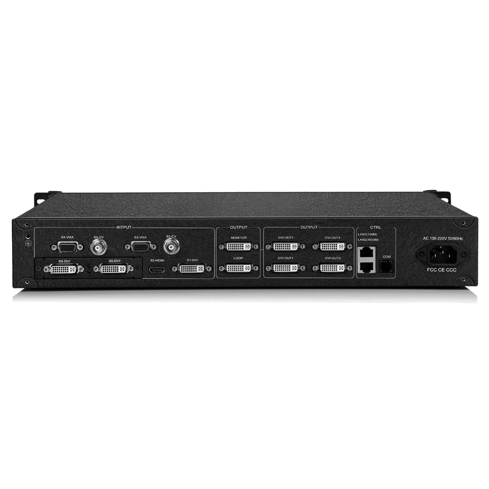 kystar U6 Six Windows led Processor input DVIx2 VGAx2 HDMI CVBSx2 SDI output DVIX4 Audio SDI-LOOP DVI-monitor 4096x2400 PIXELS