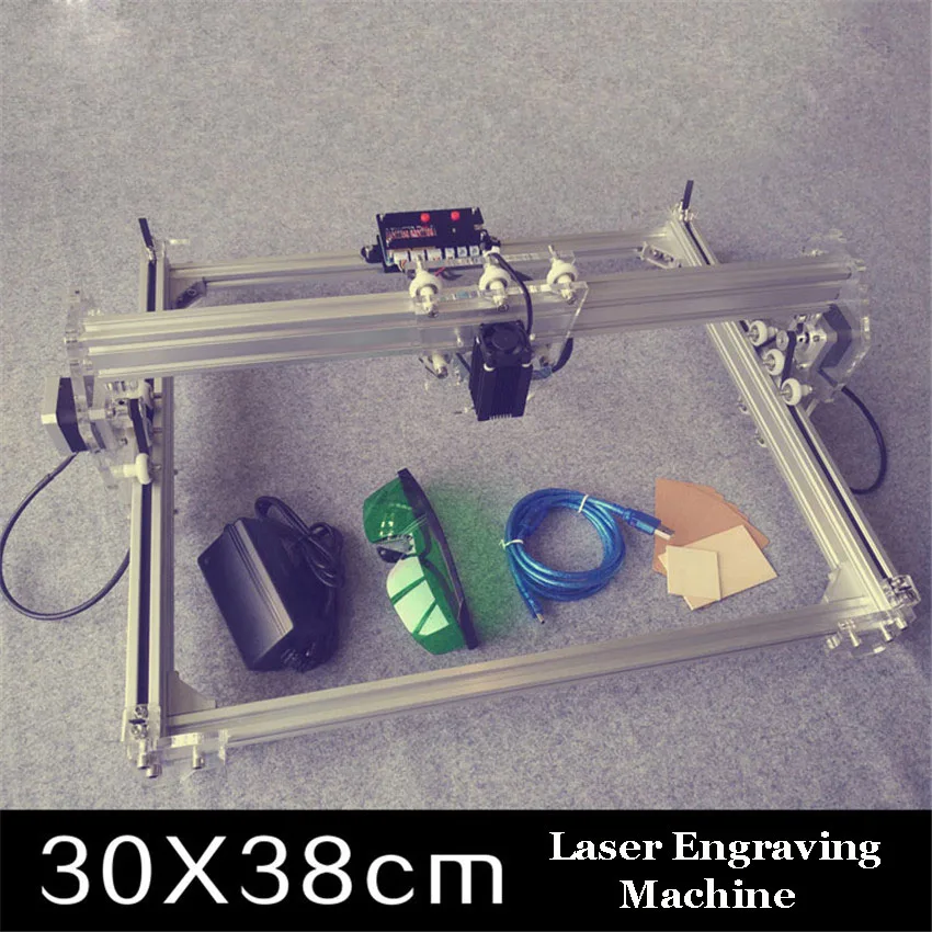 

1PC 300MW toy level DIY laser engraving machine Working Area 30X40cm Laser Engraver