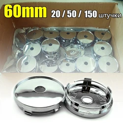 60mm(2.36in)ABS Chrome Center Cap Cover Wheel Hub Substandard Products Imperfections Sold at Low Price Auto Exterior Accessories