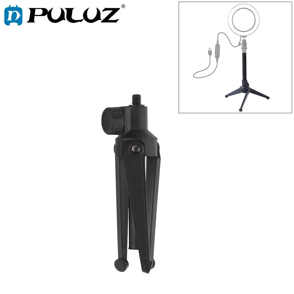 PULUZ Desktop Adjustable Tripod Stand Selfie Stick 3/8 Universal Screw Mount Holder Camera Accessories