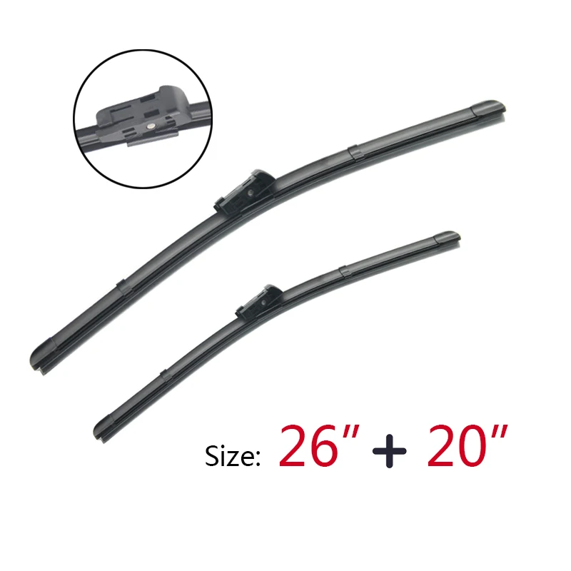 APPDEE Wiper LHD Front & Rear Wiper Blades Set For Audi Q7 4M 2016 - 2023 2022 2021 2019 2018  Windshield Windscreen 26