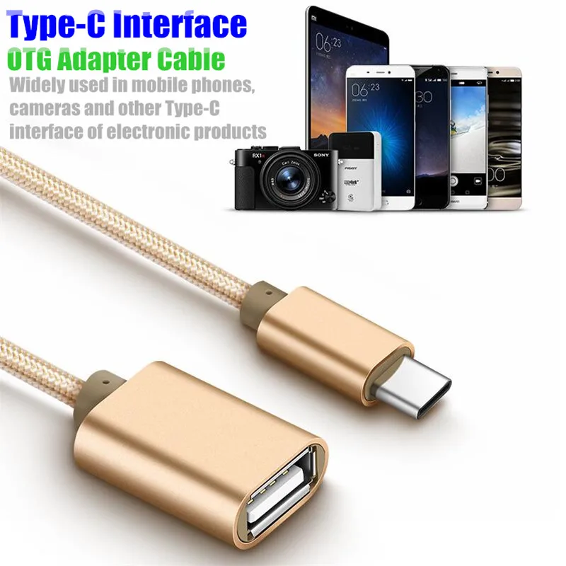 USB 2.0 High Speed Type-C OTG Adapter Micro USB Female to Type C Male Converter for Samsung Galaxy Note 8 S8/A5/A7/Oneplus 5/LG