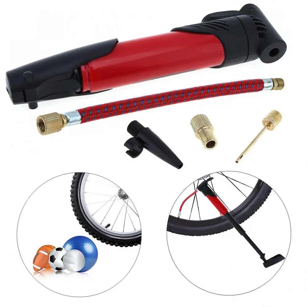 

Mini Portable Bicycle Bike Tire Air Pump Inflator Mountain Cycling Tire Inflator Pump with Extension Tube for Bicycle / Ball