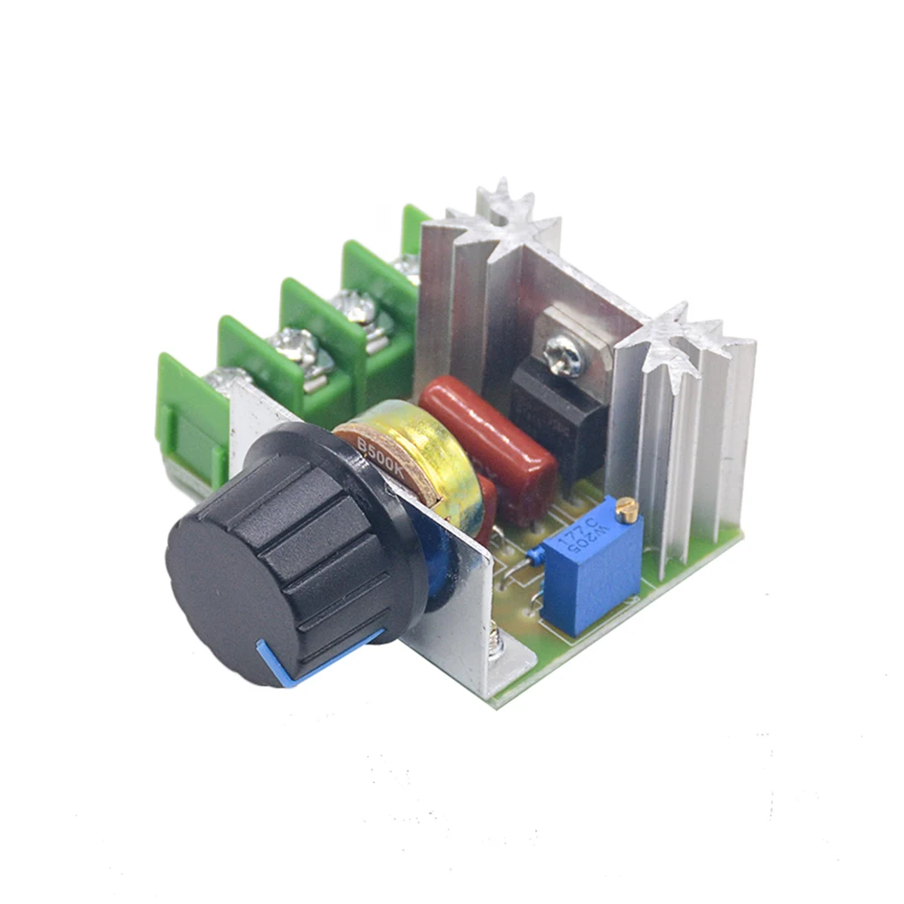AC 220V 2000W SCR Regulator napięcia ściemniacze ściemniacze Regulator prędkości silnika termostat elektroniczny Regulator napięcia moduł