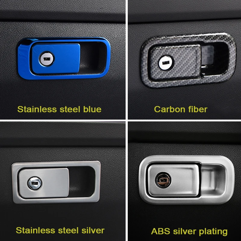 ZD For VW Tiguan 2 2016 MK2 Accessories For Volkswagen Tiguan 2017 2018 Co-pilot Glove Storage Box Handle Covers Accessories