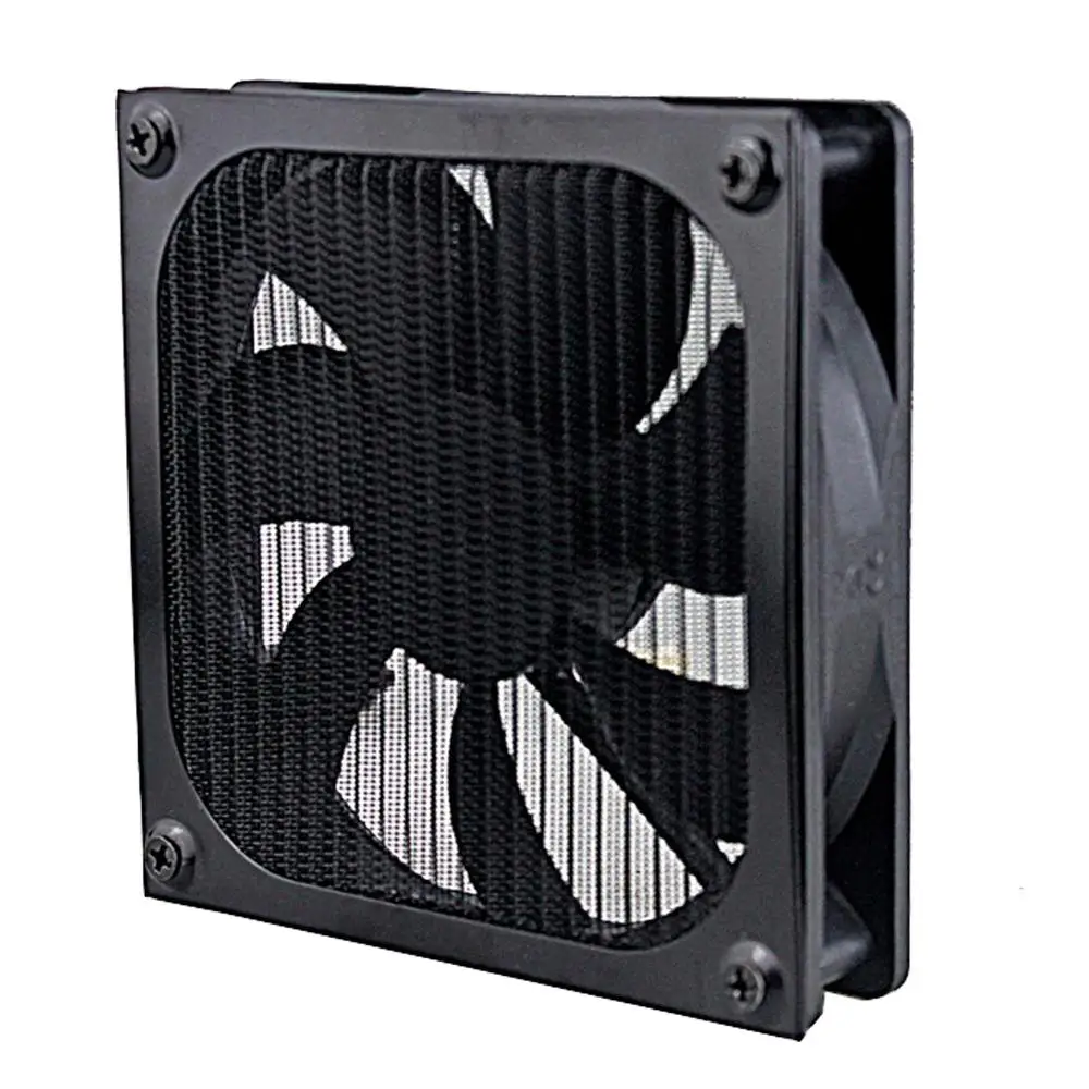 2 PCS Gdstime 12 cm Zwart PC Fan Stoffilter Stofdicht Case Computer Mesh 120mm