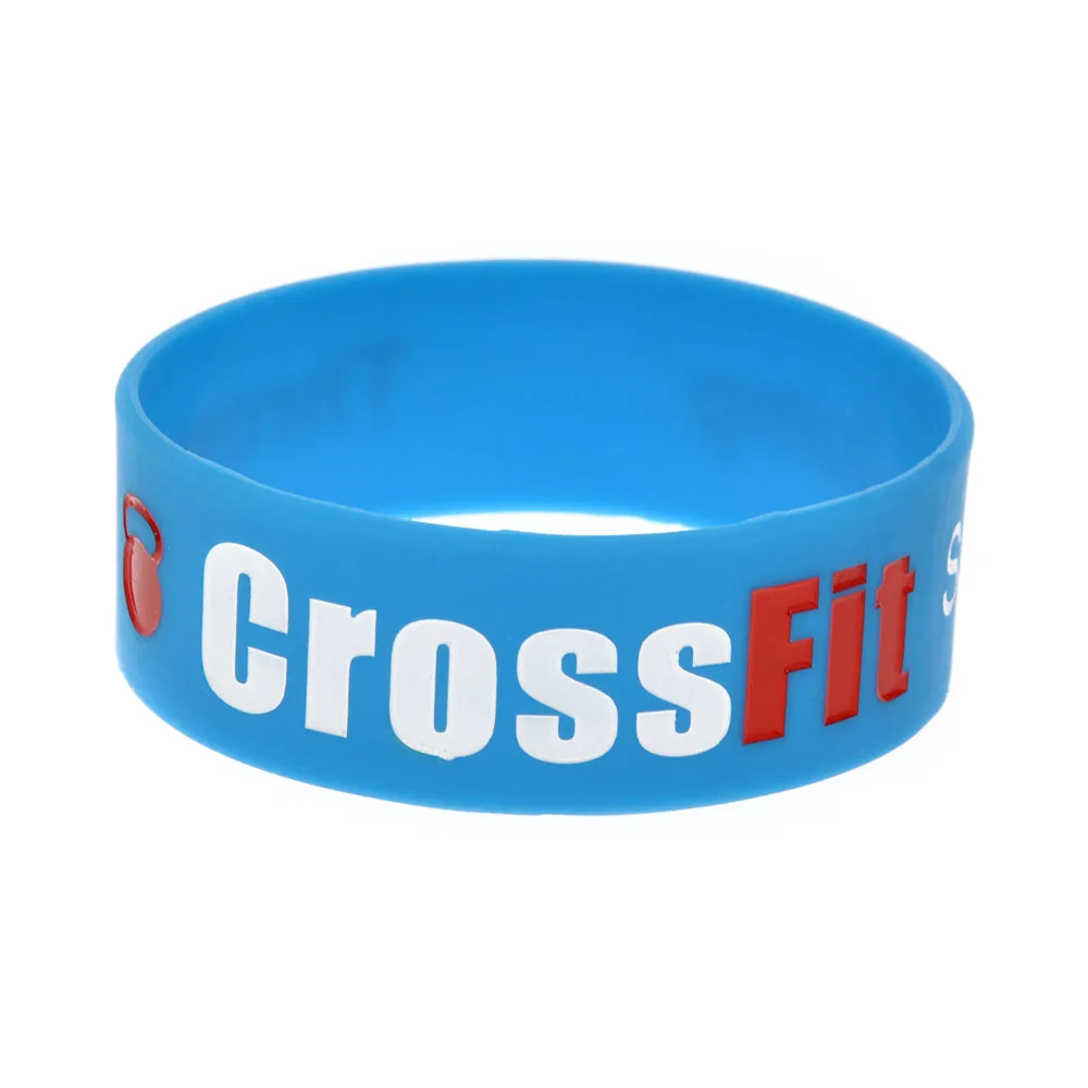 1 PC CrossFit Squat Jump Climb Throw Lift Silikonkautschuk-Armband, 2,5 cm breit – Detail 5