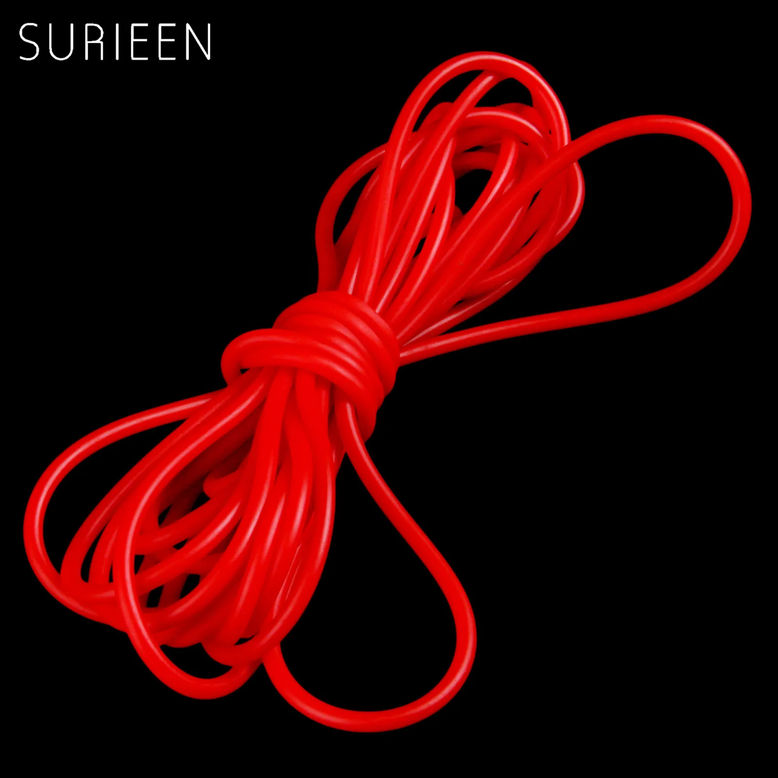 

SURIEEN 5M 1.8x4.2mm Natural Latex Slingshot Rubber Tube Catapult Sling Shot Rubber Band Hunting Strong Elastic Bungee Tube 1842