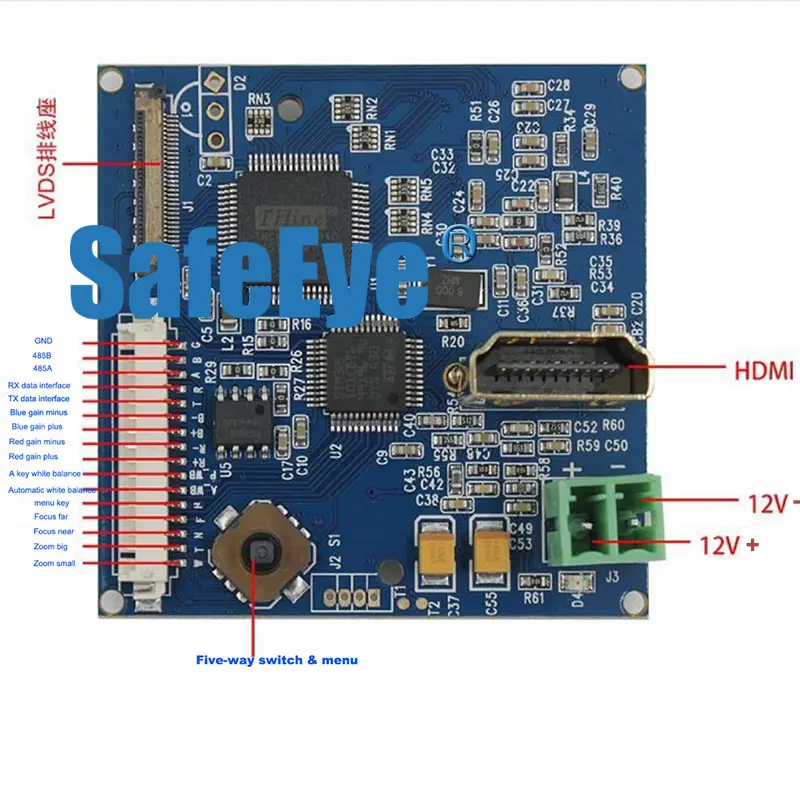 Free Shipping SONY Original FCB-CV/EV7520A HD 1080P Zoom Colour Camera Block with HDMI SDI CVBS Output Adapter control board