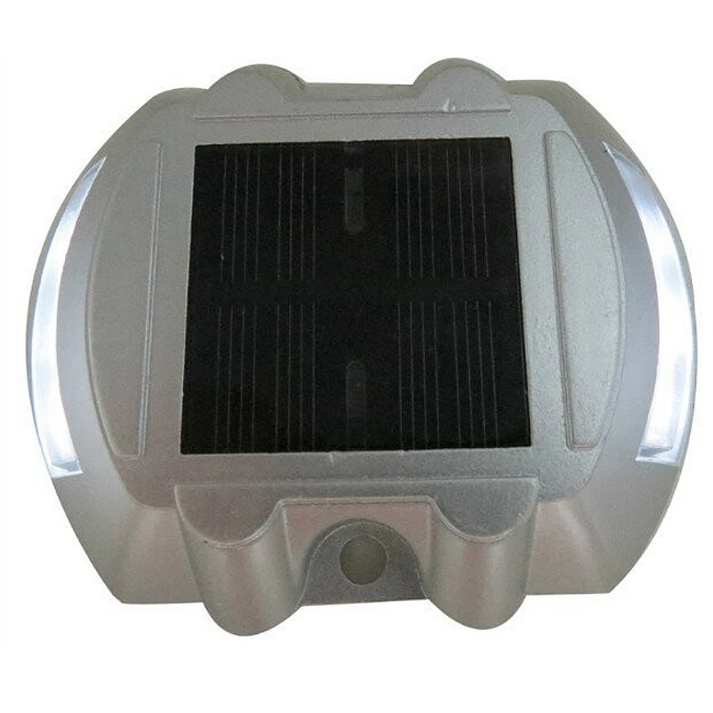 Solar Power LED Path Driveway Pathway Deck Light Outdoor Garden Road Dock Lamp 6Leds 500M Visible Distance Security Lights