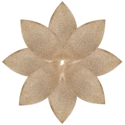 Gold Christmas Tree Skirt Shiny Leaf Design Tree Skirt P2871
