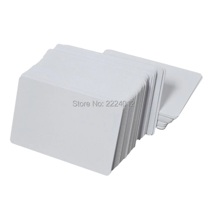 Premium Blank PVC Cards for ID Badge Printers Graphic Quality White Plastic CR80 30 Mil for Zebra, for Fargo Magicard Printers