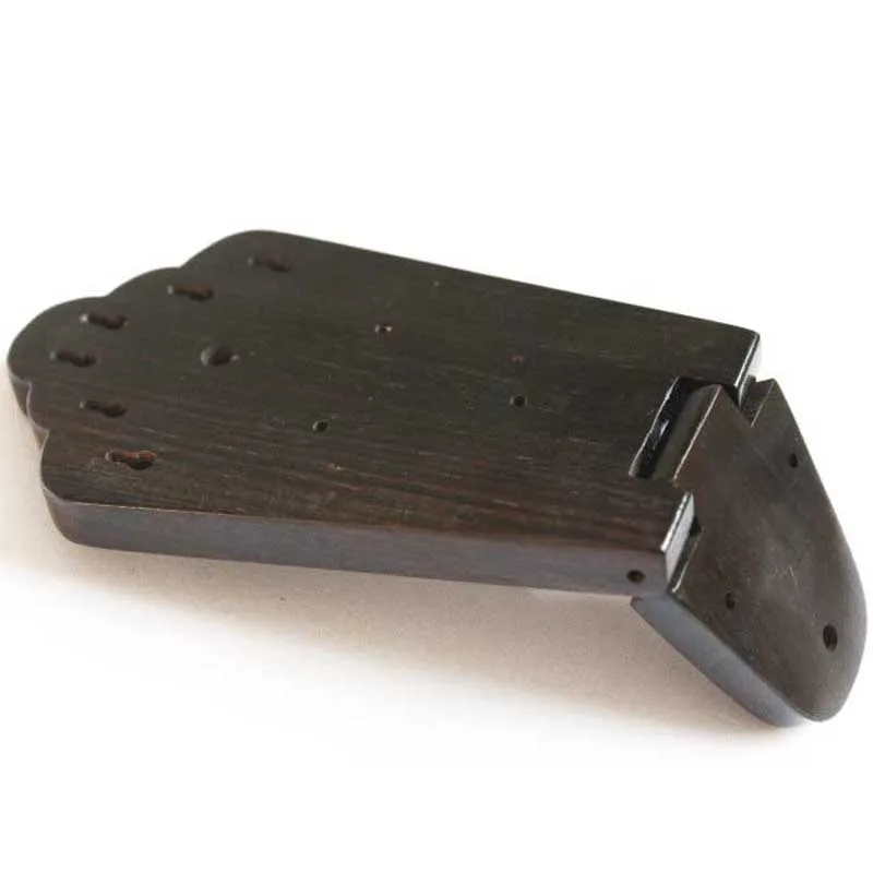 Solid short ebony tailpiece for archtop guitar