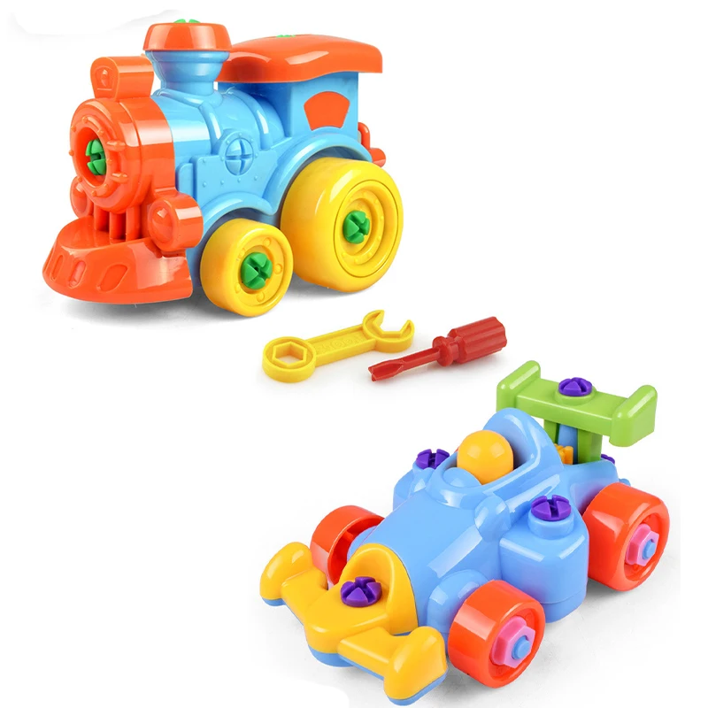 DIY assembly City Train Racer Building blocks toy early childhood development intelligence Handson ability for children gifts