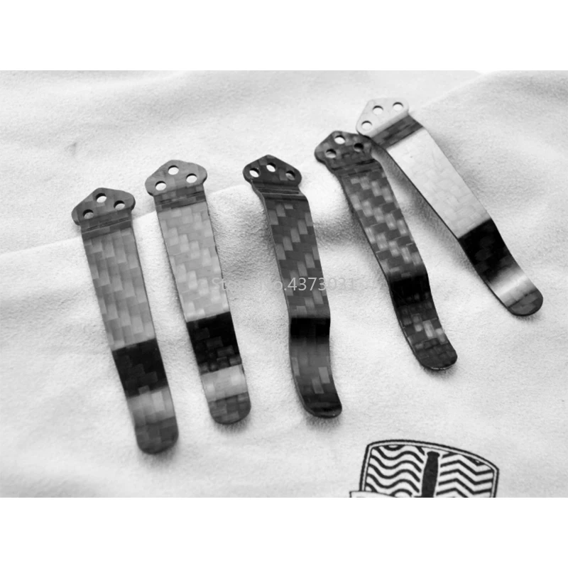 1Pc Carbon Fiber pocket Knife clip Suitable for C81/C11/710/551 CQC EDC Knife Clip Back Clip