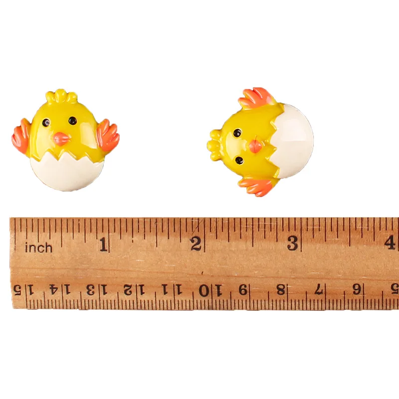 50pcs Easter Baby Chick Chicken Flat back Resin Scrapbooking Crafts Embellishment Flatback Charms Cabachons