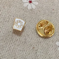 100pcs Small Size Royal Arch Mark Keystone Masonic Lapel Pins and Brooches Flower Enamel Master York Rite Leaf Tube Cane Badges